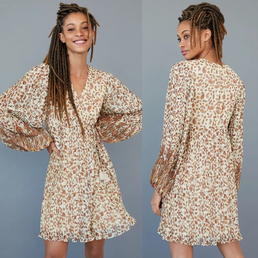 Let Me Be Shyla Pleated Mini Dress